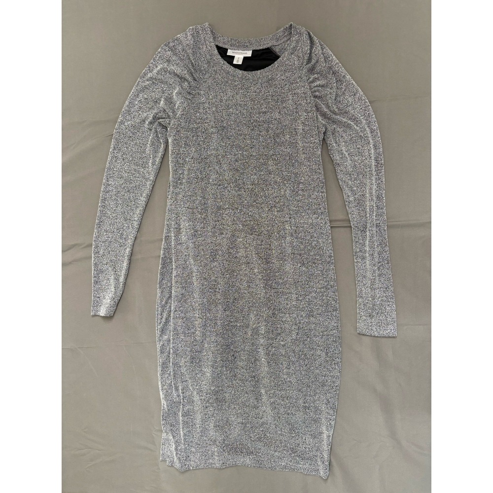 Motherhood Maternity Grey Knit Pullover Women's Lined Workwear Dress Size M‎